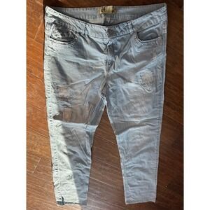 Declaration of Democracy Girlfriend Jean Style 14 Striped Denim Pants Y2K 90s